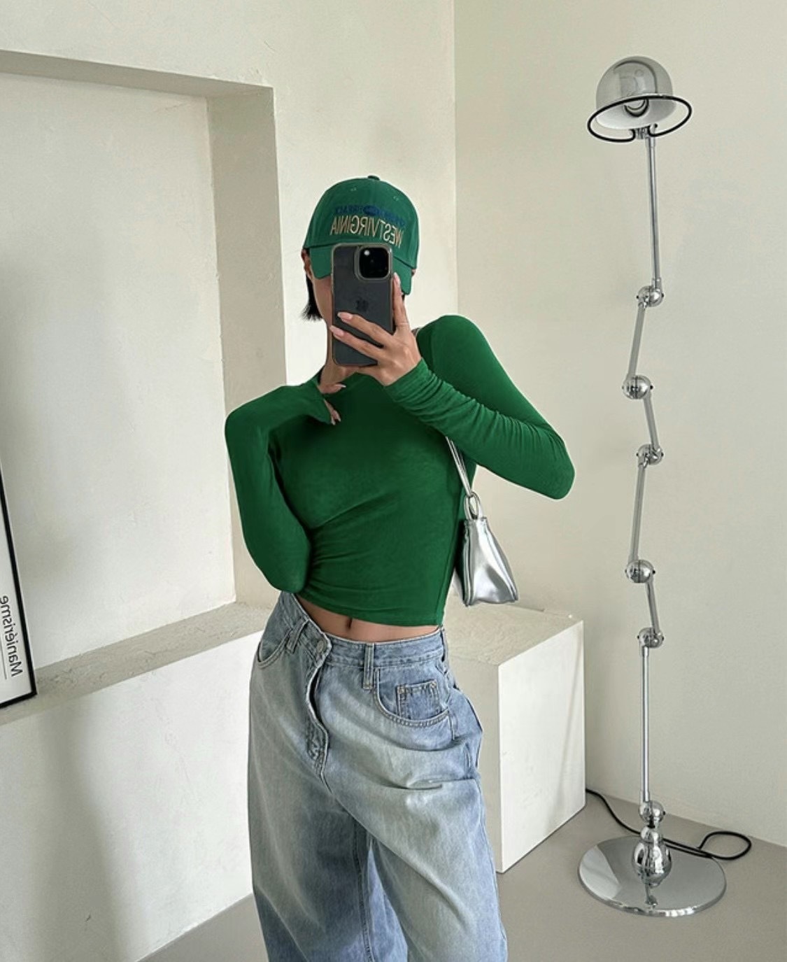 🇰🇷韓國 正肩 短版 長袖 上衣