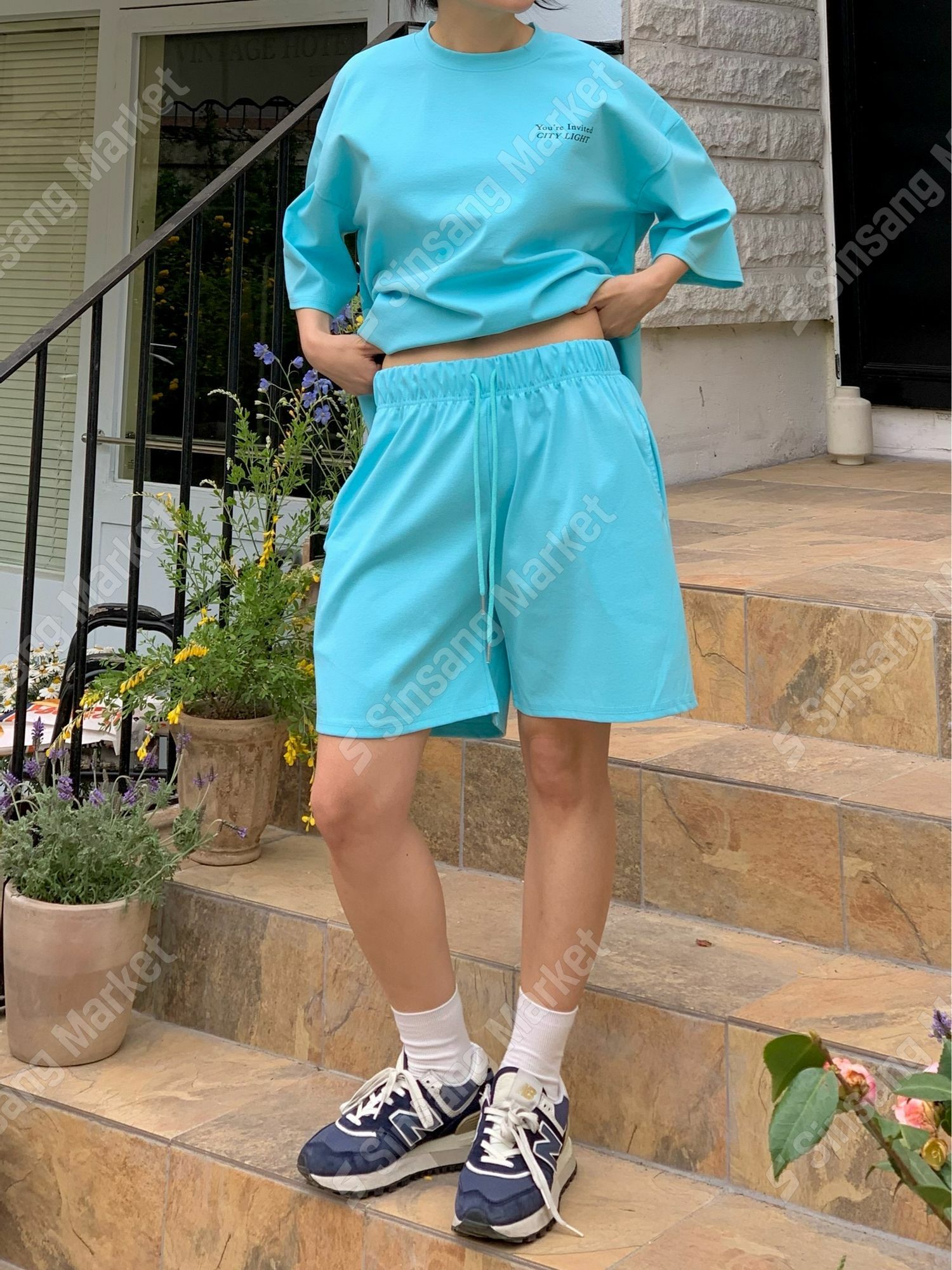 基本雙羅紋布短褲