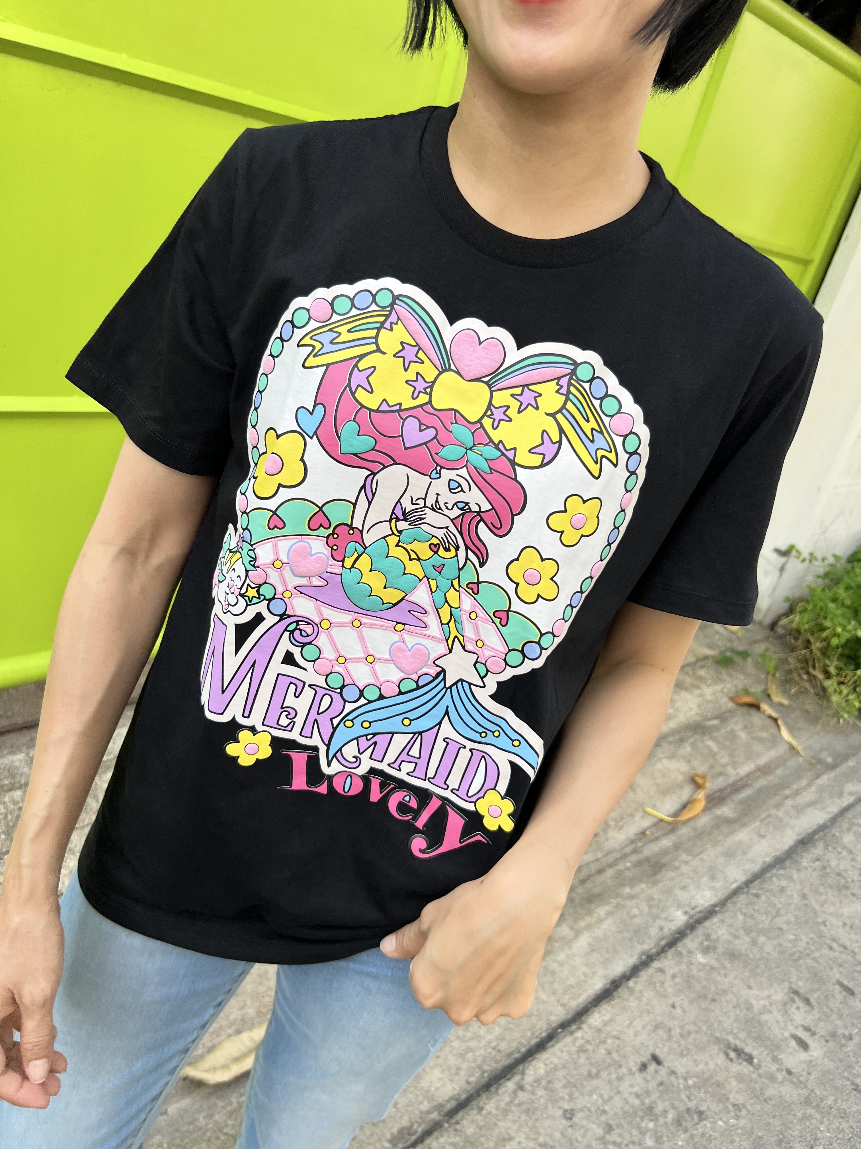 泰國迪士尼童話立體小美人魚T (黑)