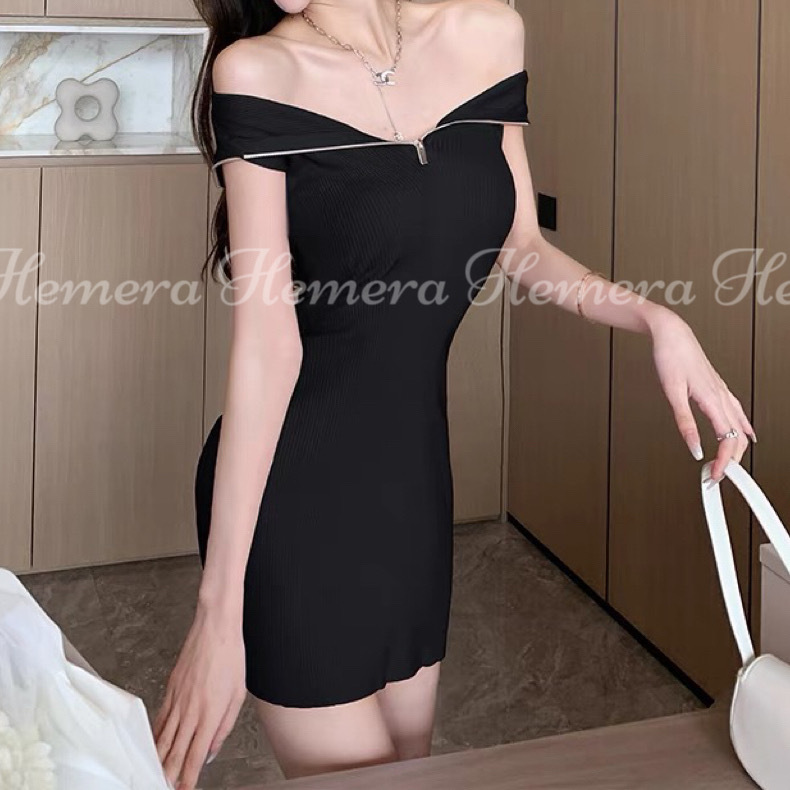 DR23S0770 V領連身裙