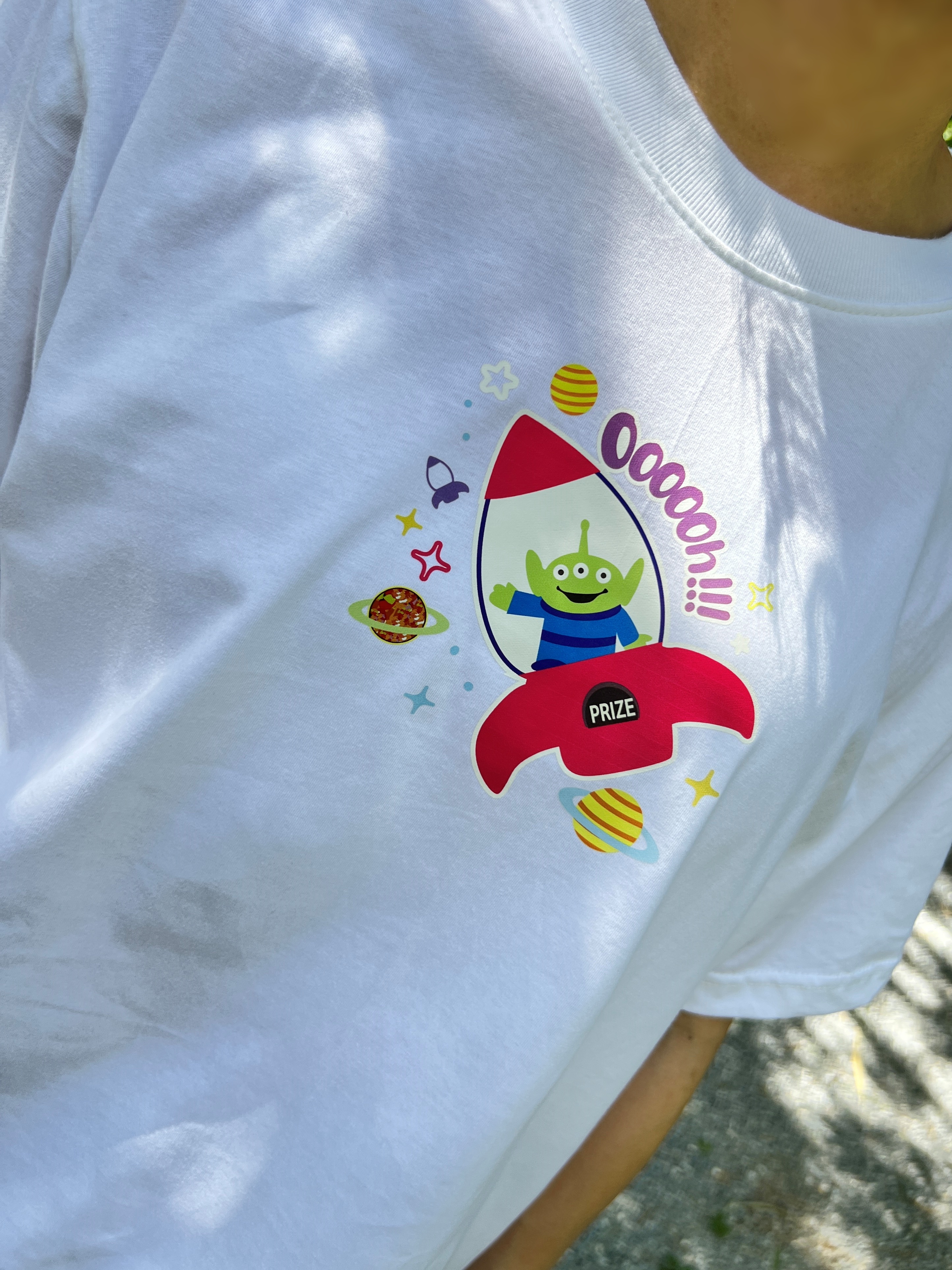 泰國俏皮無敵繽紛三眼怪T (白)