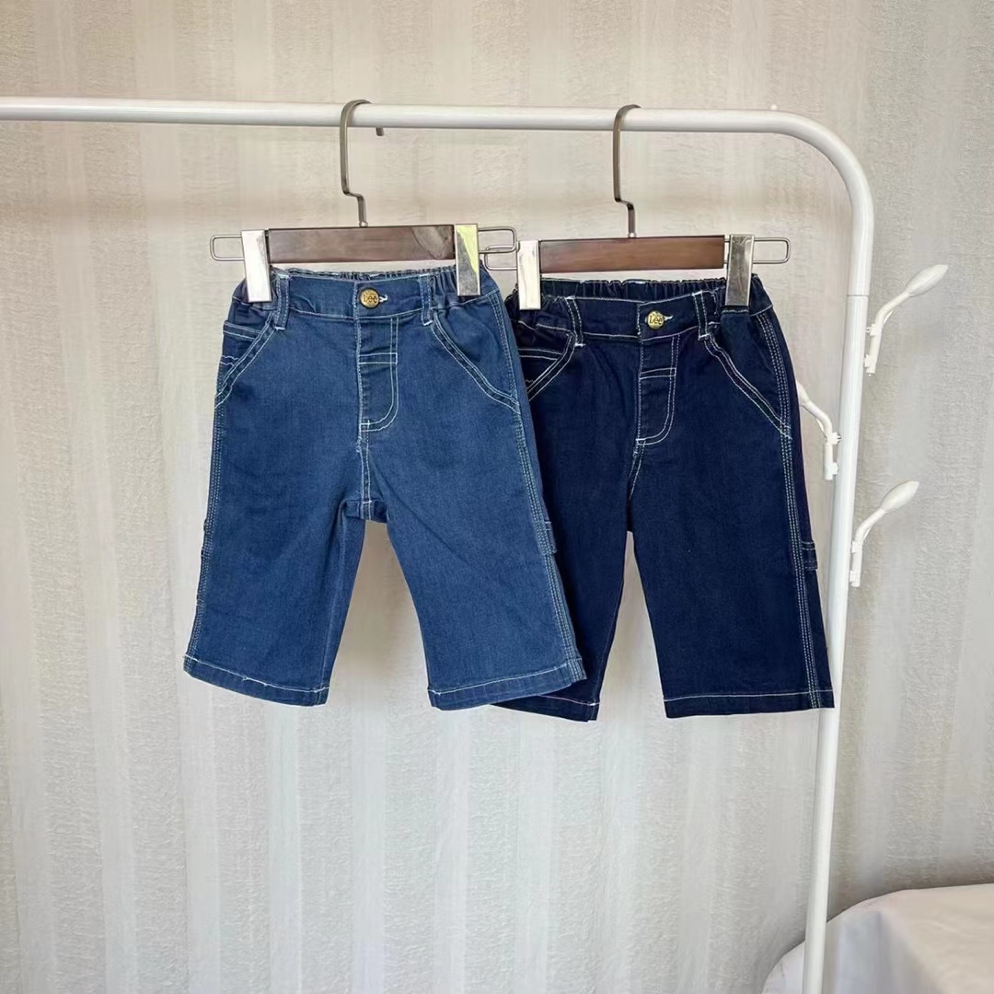 💙日單 𝐁𝐮𝐝𝐝𝐲 𝐋𝐞𝐞 軟布彈力5分牛仔褲