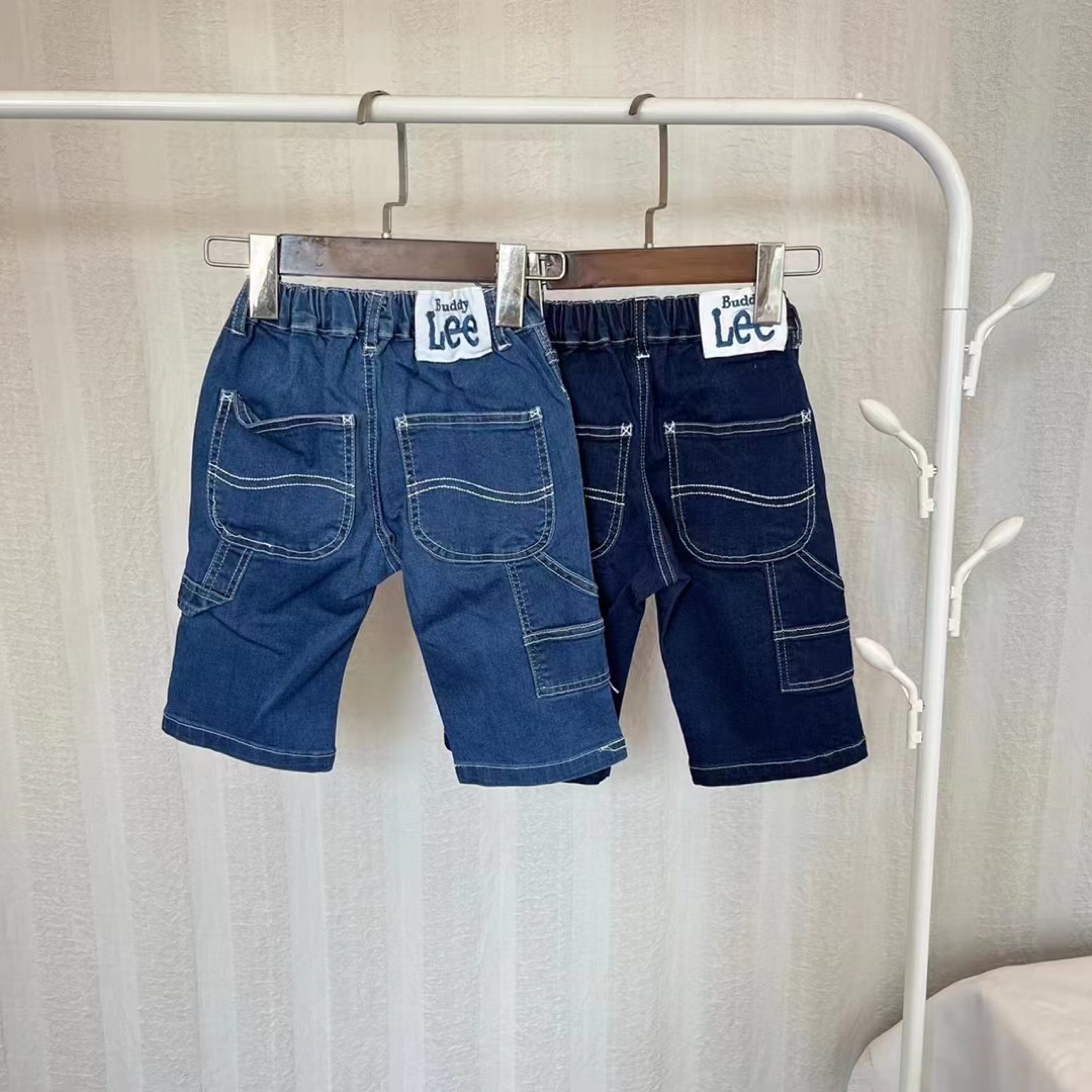 💙日單 𝐁𝐮𝐝𝐝𝐲 𝐋𝐞𝐞 軟布彈力5分牛仔褲