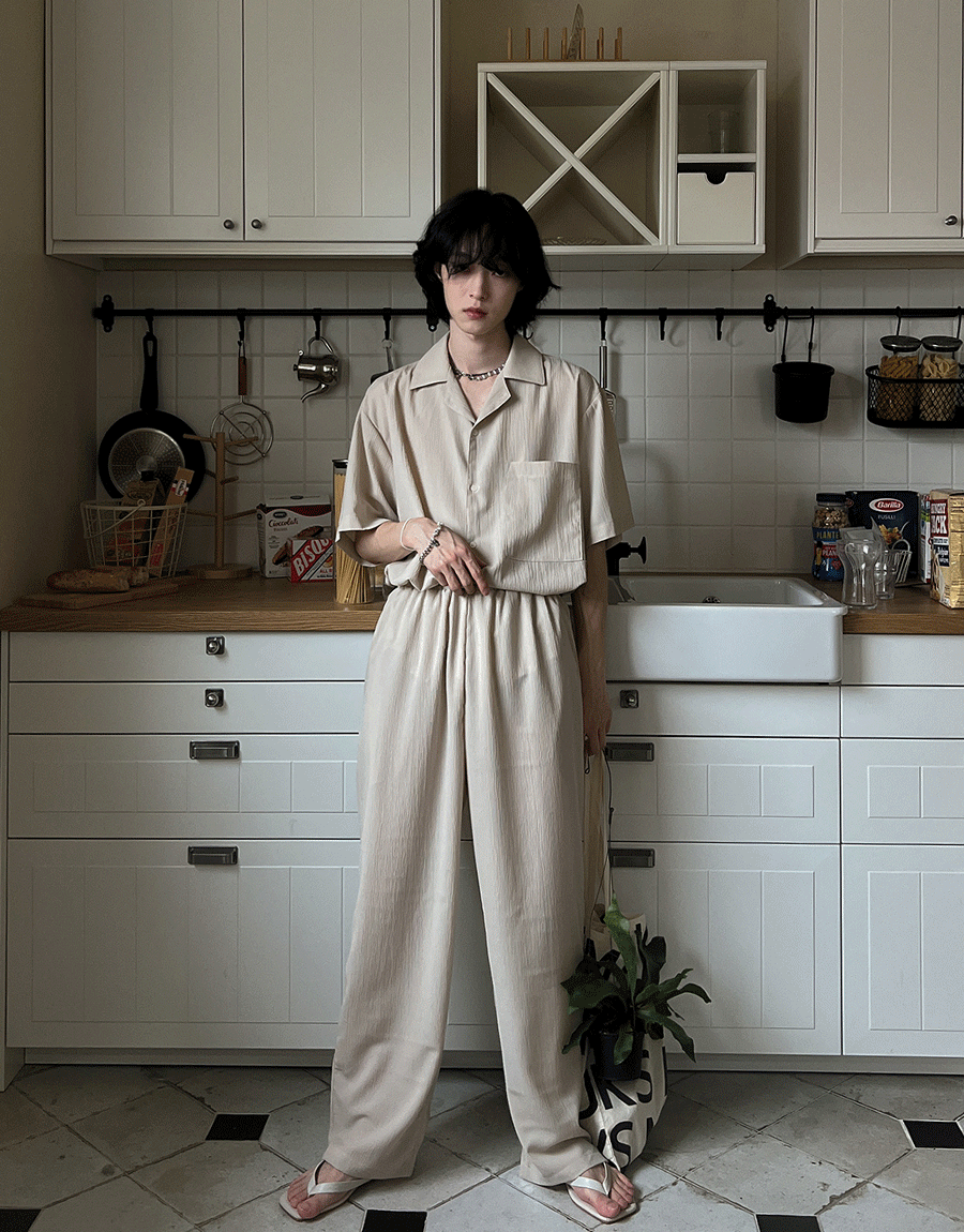 海爾斯寬腿百褶褲