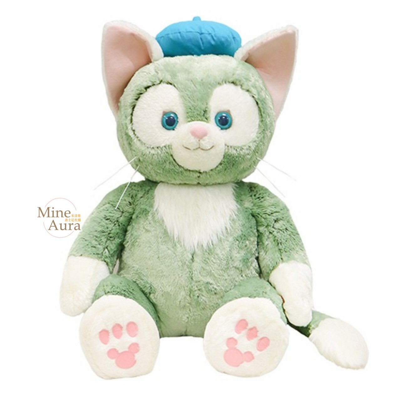 傑拉托尼 畫家貓 Gelatoni L號 超大 巨無霸 娃娃 玩偶 -香港迪士尼樂園