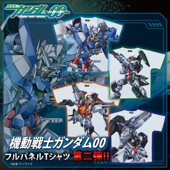 Pbandai 預訂2023/9月 機動戦士ガンダム00 フルパネルTシャツ 第二弾 Tee