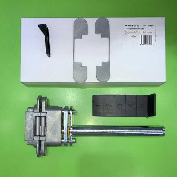 "ANSELMI"意大利三維可調重力房門暗較(銀色)(帶阻尼)
