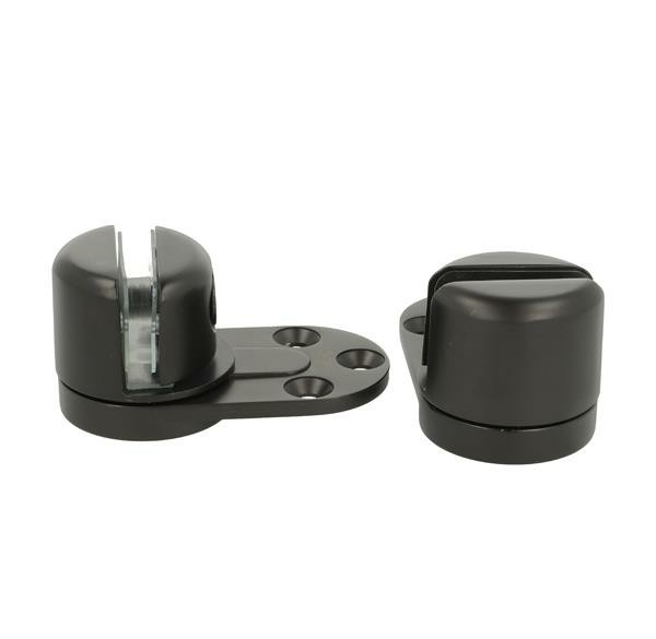 丹麥"SISO"上下玻璃鉸鍊(啞黑色)