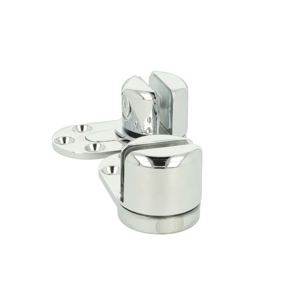 丹麥"SISO"上下玻璃鉸鍊(銀色)