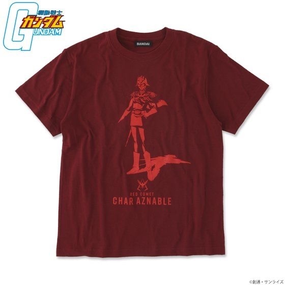 Pbandai 預訂2023/9月 機動戦士ガンダム REDシリーズ Tシャツ シャア・アズナブル Tee