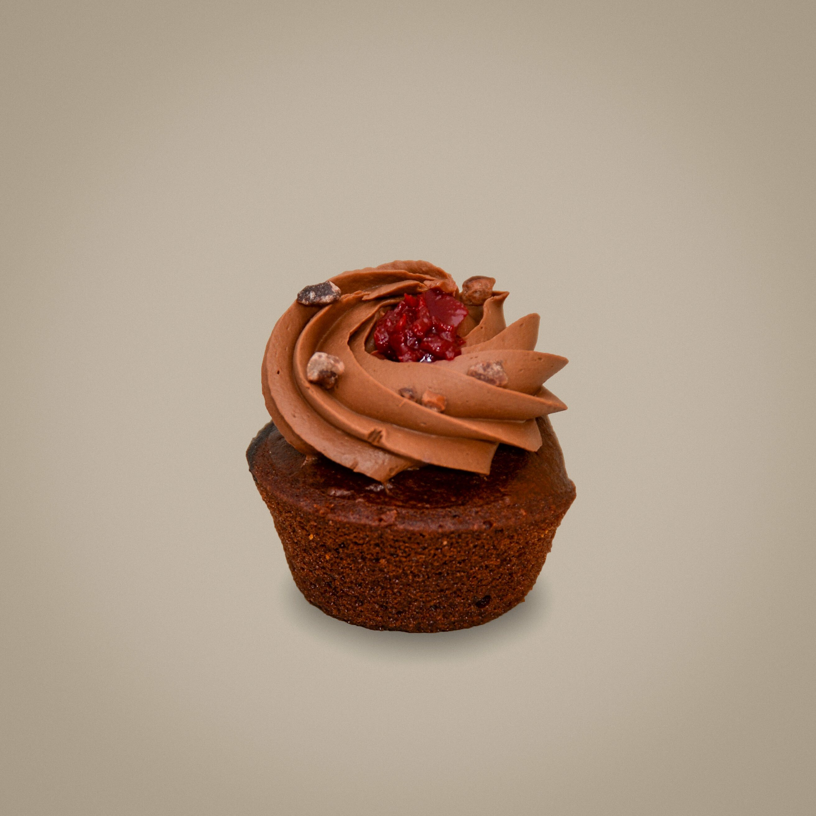 迷你純素朱古力雜莓cupcake (12件）