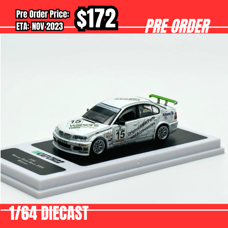 PO-$172 * Catch22 * 1:64 320i E46 Sedan White Watsons #15 [29/07]