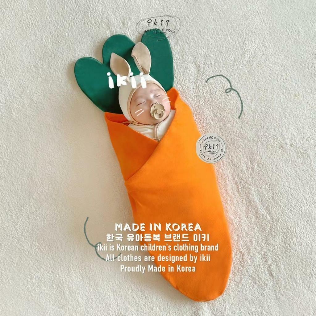 (現貨) ikii  紅蘿蔔毛巾/包巾