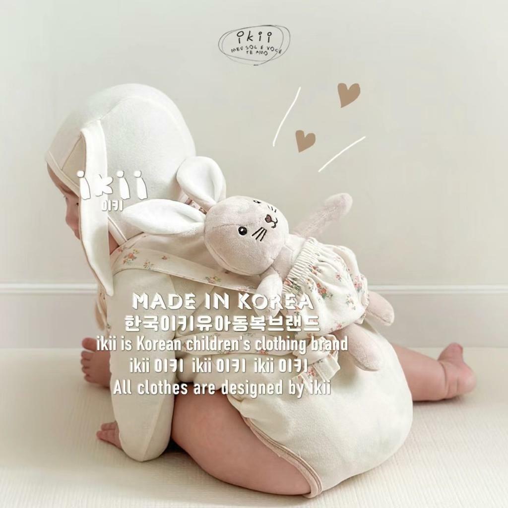 (現貨) ikii 口水肩+兔多安撫公仔+孭帶set