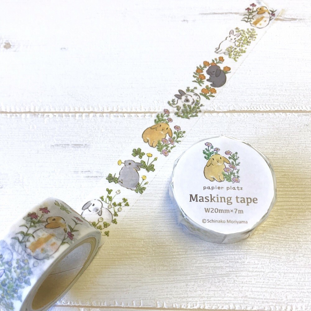 Papier Platz Masking Tape－Schinako Moriyama series (Japanese Stationery Brand)