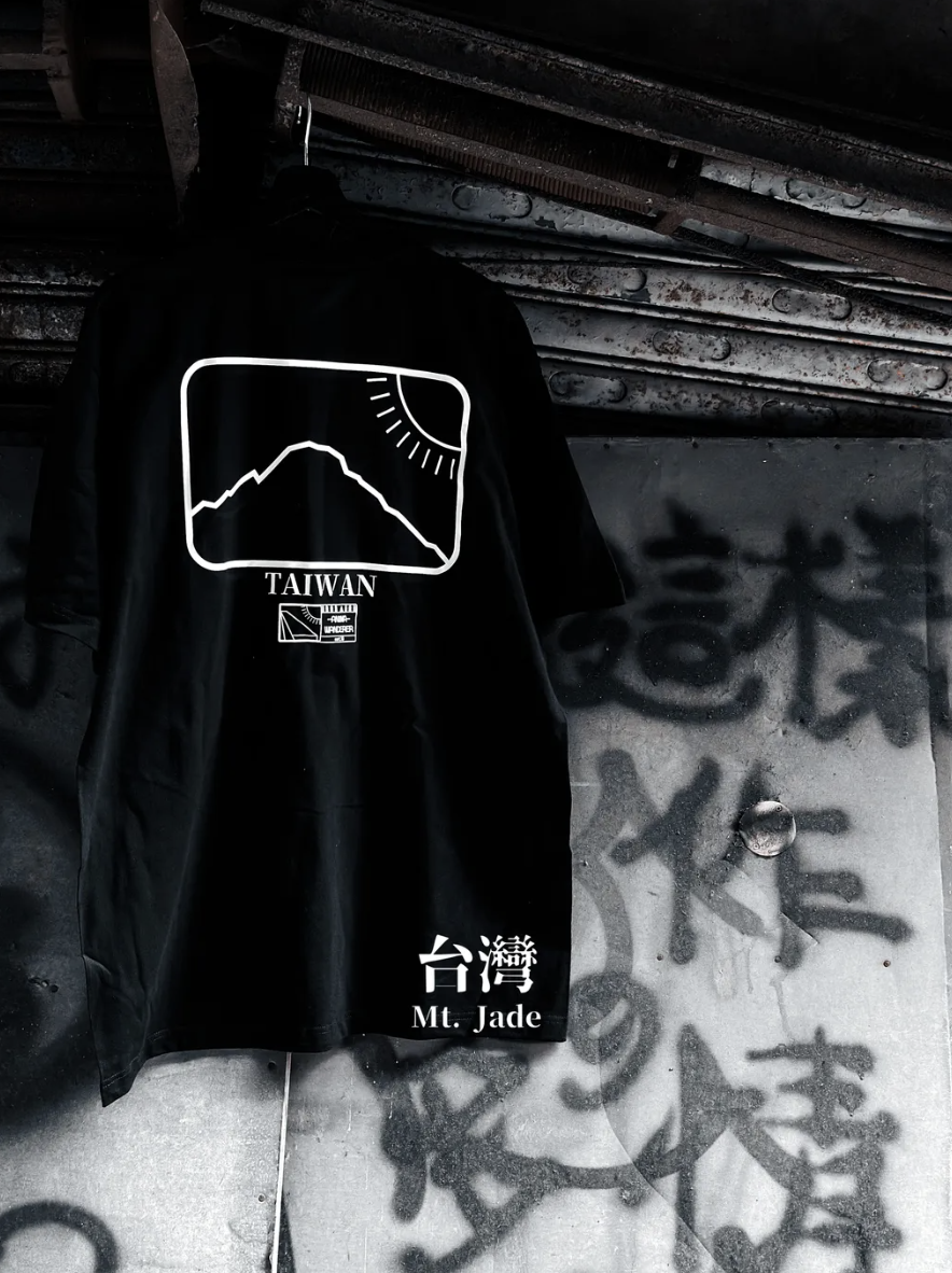 ANiMA WANDERER BLN-B10 Mountain Line T-Shirt - BLK 香港台灣特別版