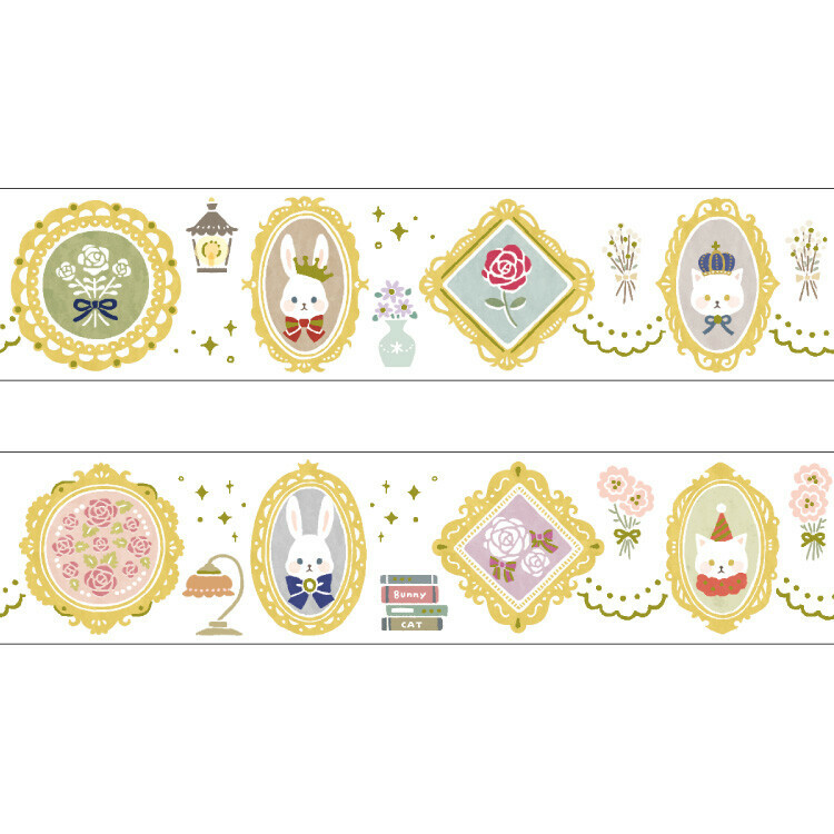 Papier Platz Masking Tape with Hot Foil Stamping－moriyue (Japanese Stationery Brand)