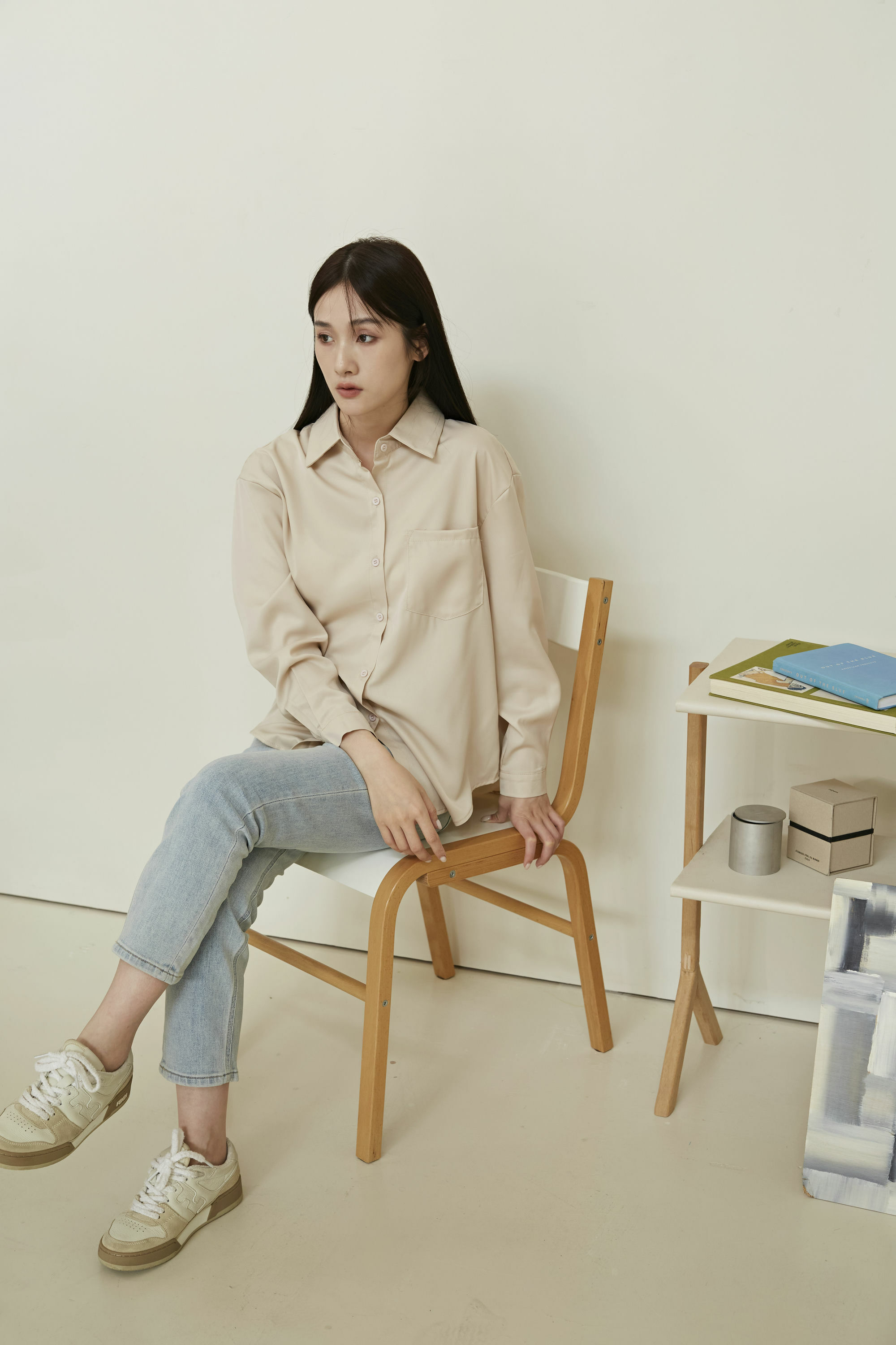 SALE500 OH!HER滑順單口袋襯衫