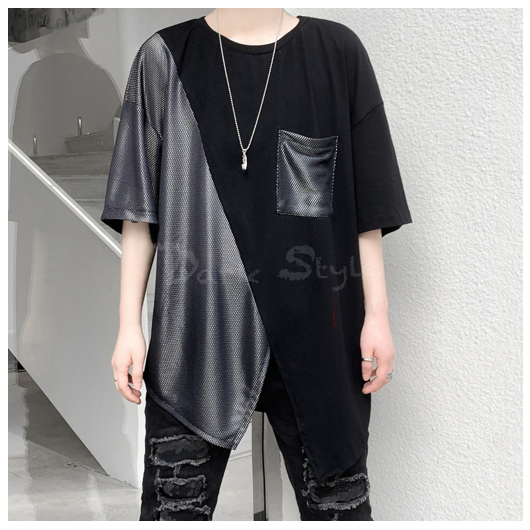 羅生-燕尾拼布不對稱上著