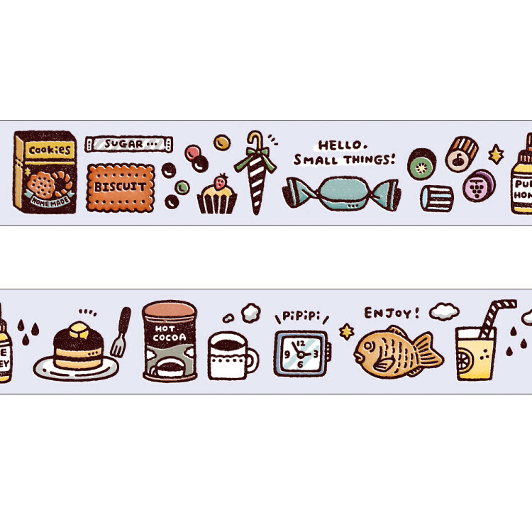 Papier Platz Masking Tape－Eric Snacks (Japanese Stationery Brand)