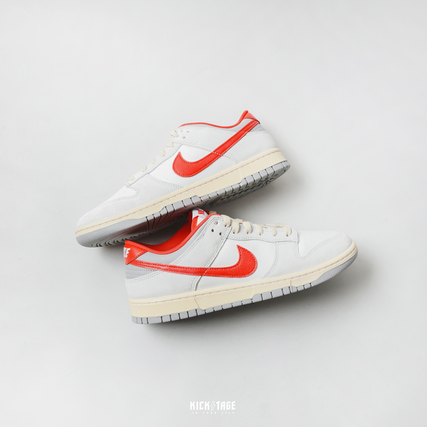 NIKE DUNK LOW 85 ATHLETIC VINTAGE 灰紅休閒鞋【FJ5429-133】