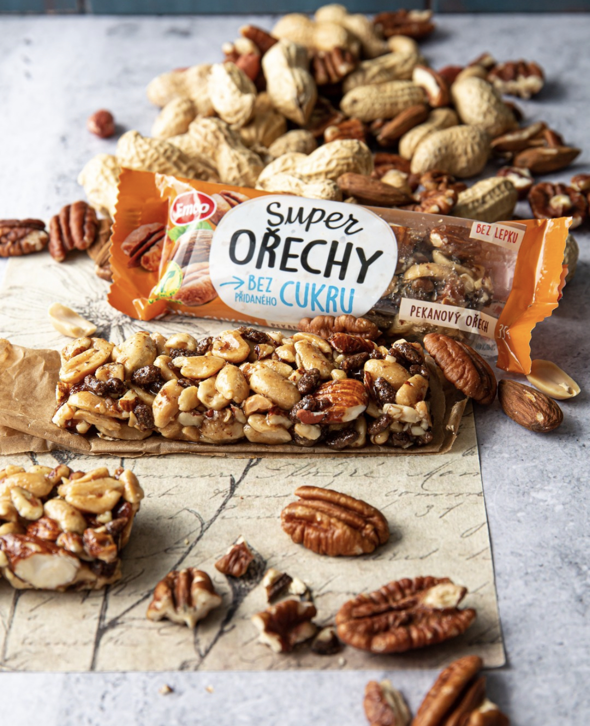 [5條優惠裝] Emco 無添加糖果仁條 - 美洲合桃 （5 x 35G）(57506HK5)