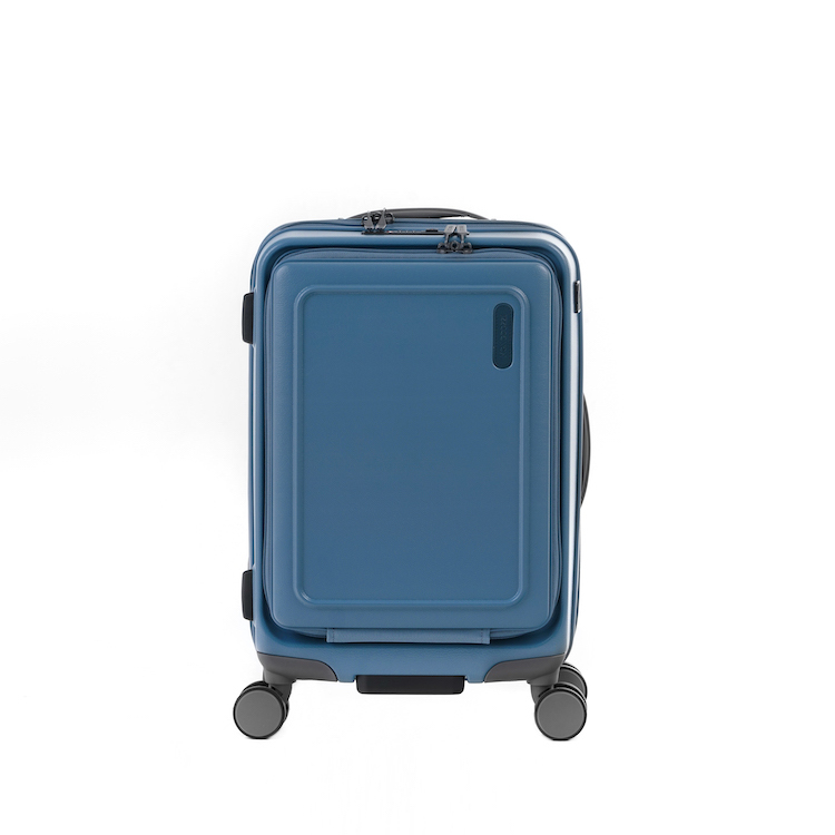 URBANITE | 34L 21" 4 wheels TSA Lock Top Flip Cabin Suitcase - Slate Blue