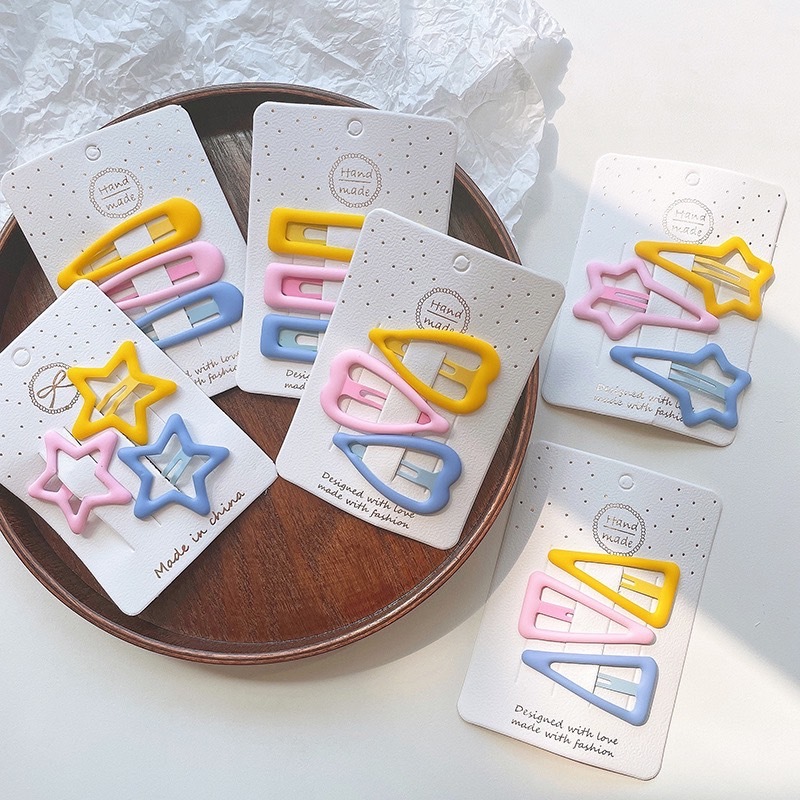 可愛糖果色髮夾