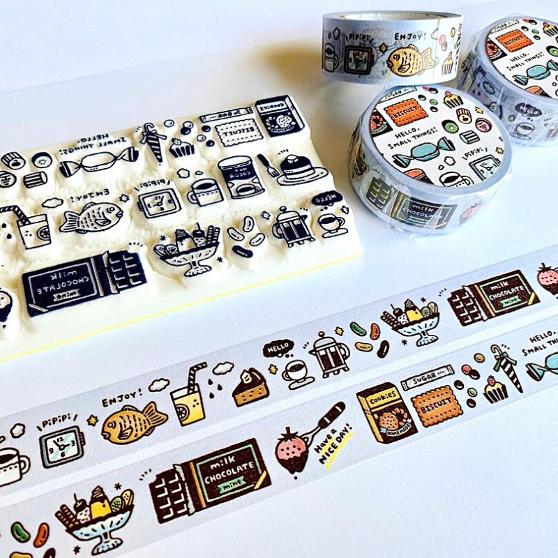 Papier Platz Masking Tape－Eric Snacks (Japanese Stationery Brand)