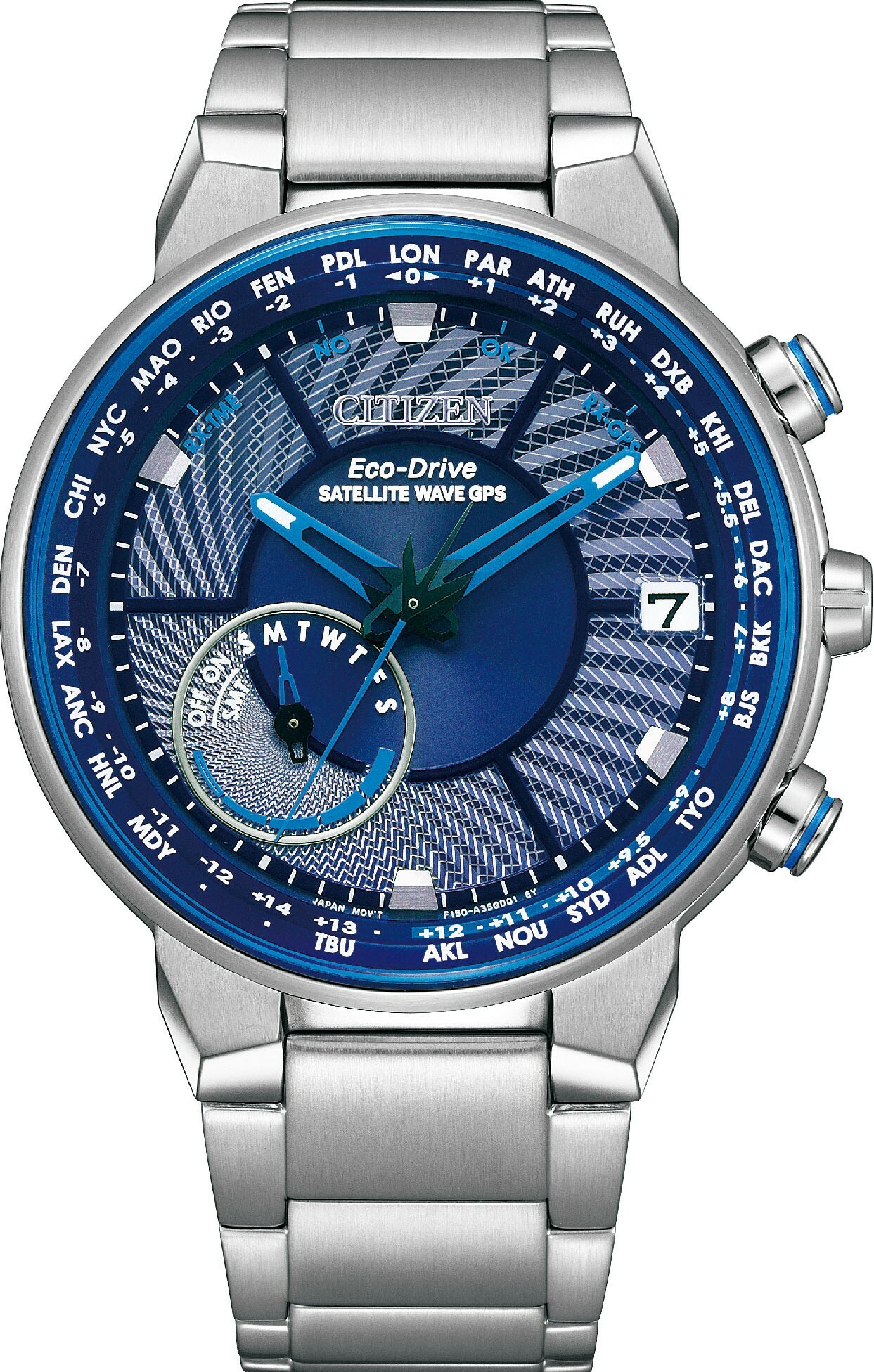 萬年鐘錶 - Citizen 星辰錶  光動能GPS衛星對時   CC3030-53L  錶徑44MM