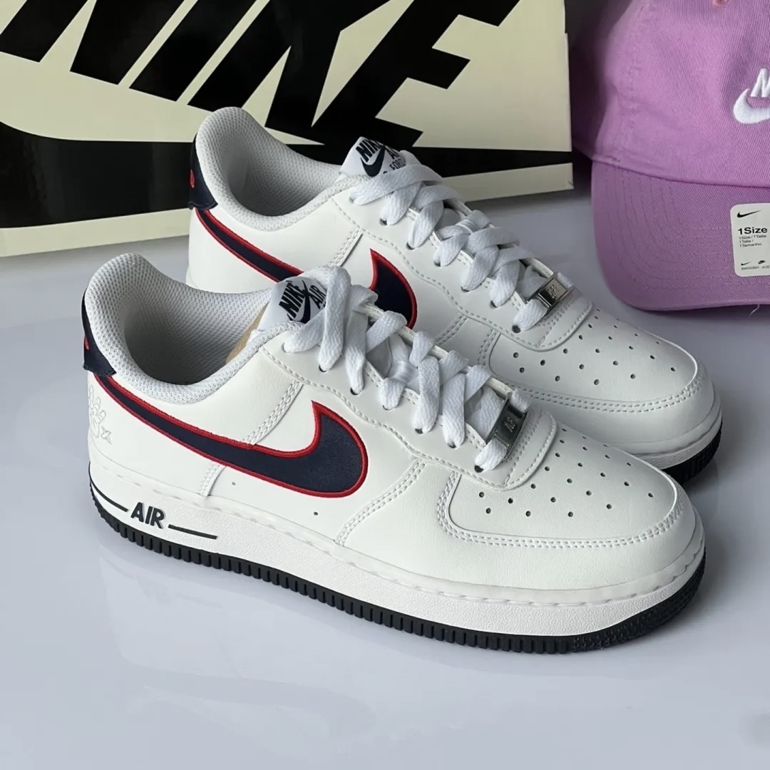 NIKE AIR FORCE 1 AF1 休斯頓彗星隊 彗星四連冠 紅 白 藍 女鞋 FJ0710-100 / 調貨