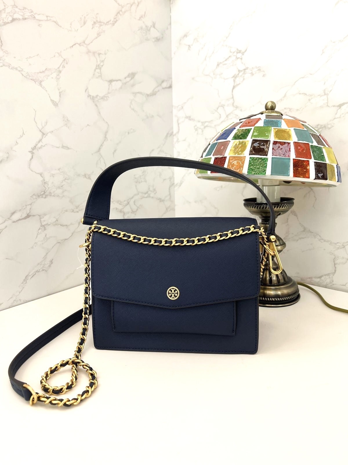 Tory Burch Robinson Double Strap Convertible Shoulder Bag