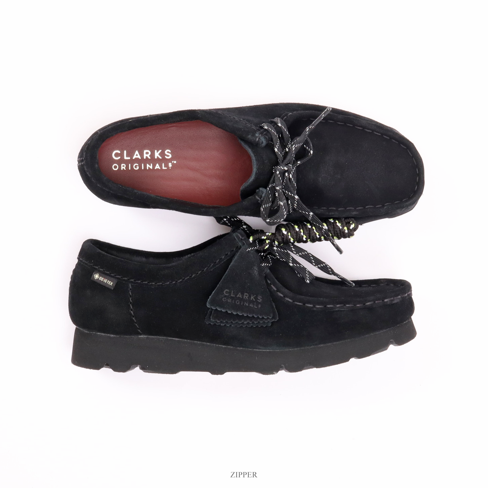 Clarks Wallabee Black Suede GORE-TEX 黑色