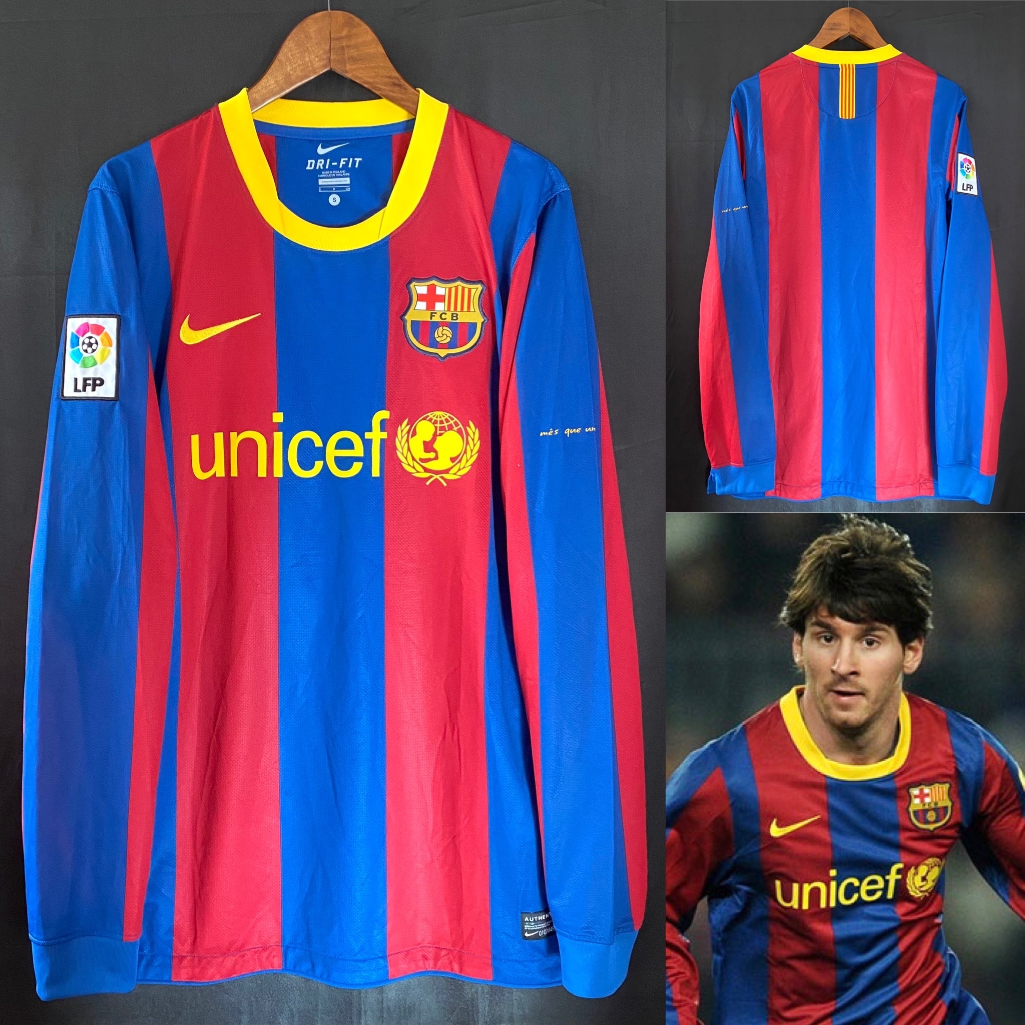 巴塞隆拿 2010-2011 Nike主場長袖球衣