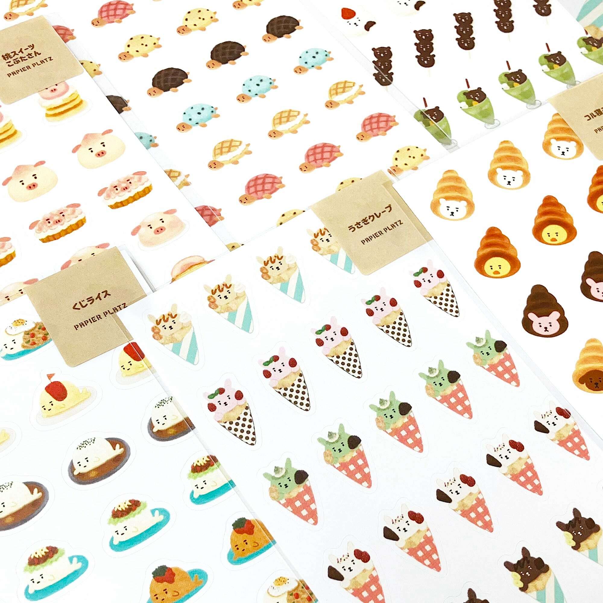 Papier Platz Sticker－Aoyoshi Food x Animal Series Vol. 2 (Japanese Stationery Brand)