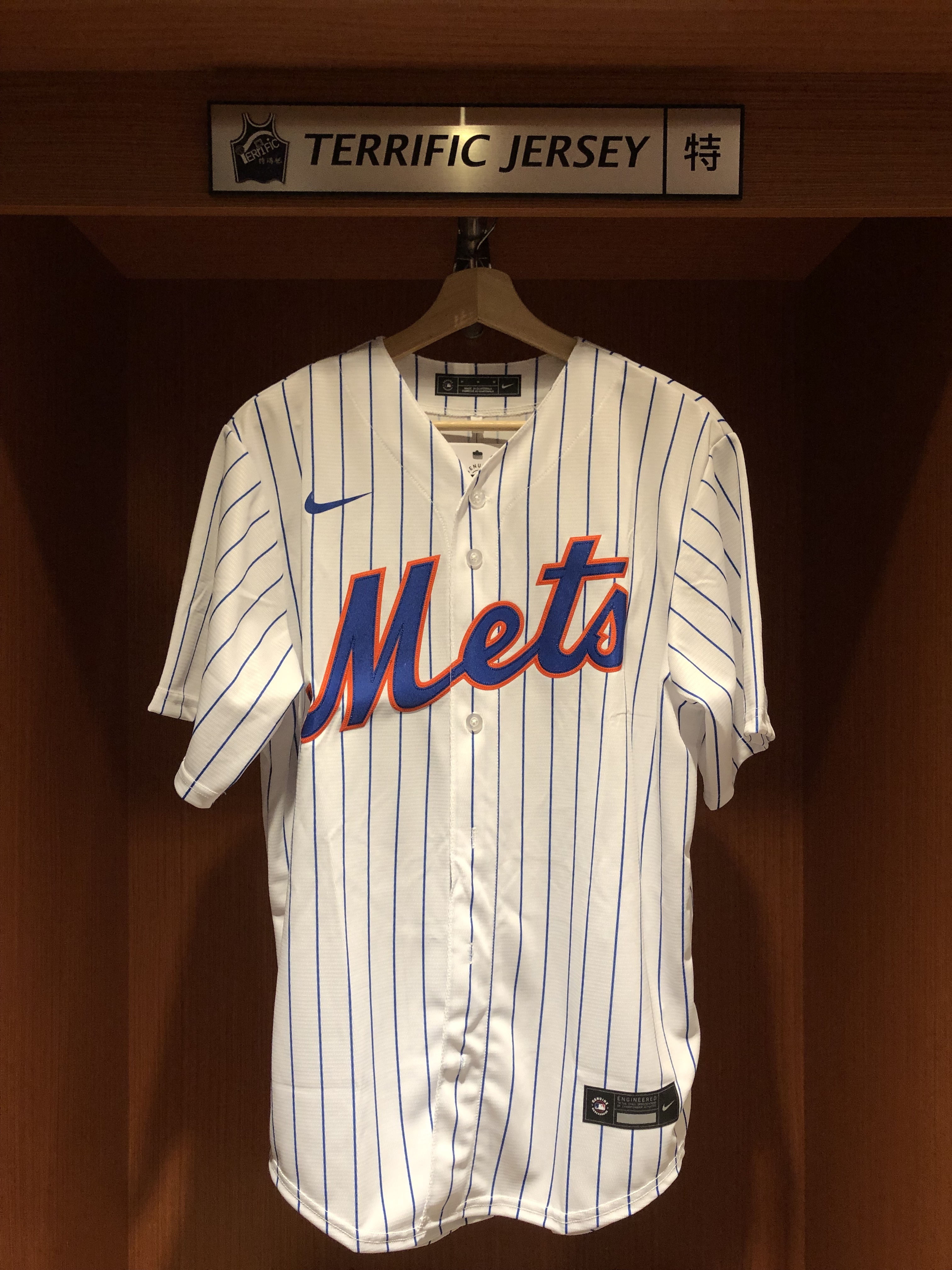 MLB球衣 Justin Verlander 紐約大都會白條紋 Nike Replica Player Name Jersey 球迷版 熱轉印 全新