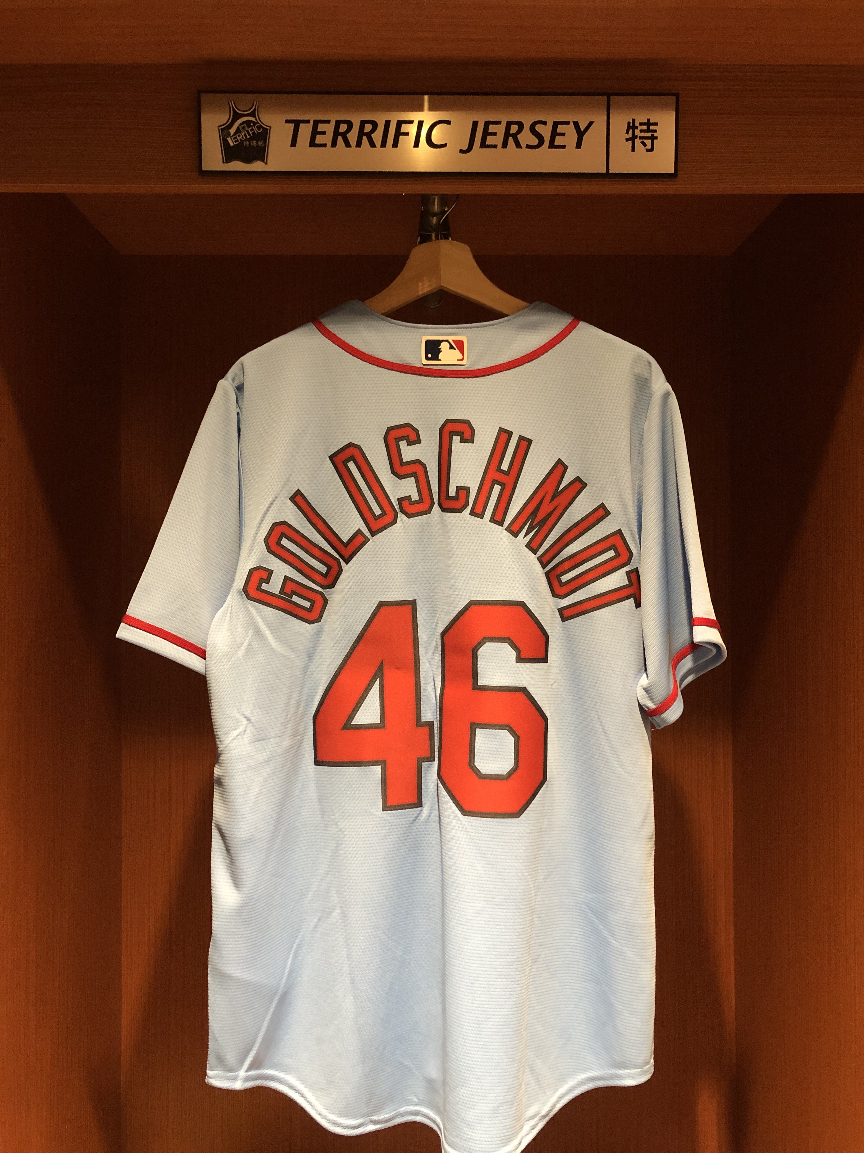 MLB球衣 Paul Goldschmidt 聖路易紅雀水藍 Nike Replica Player Name Jersey 球迷版 熱轉印 全新