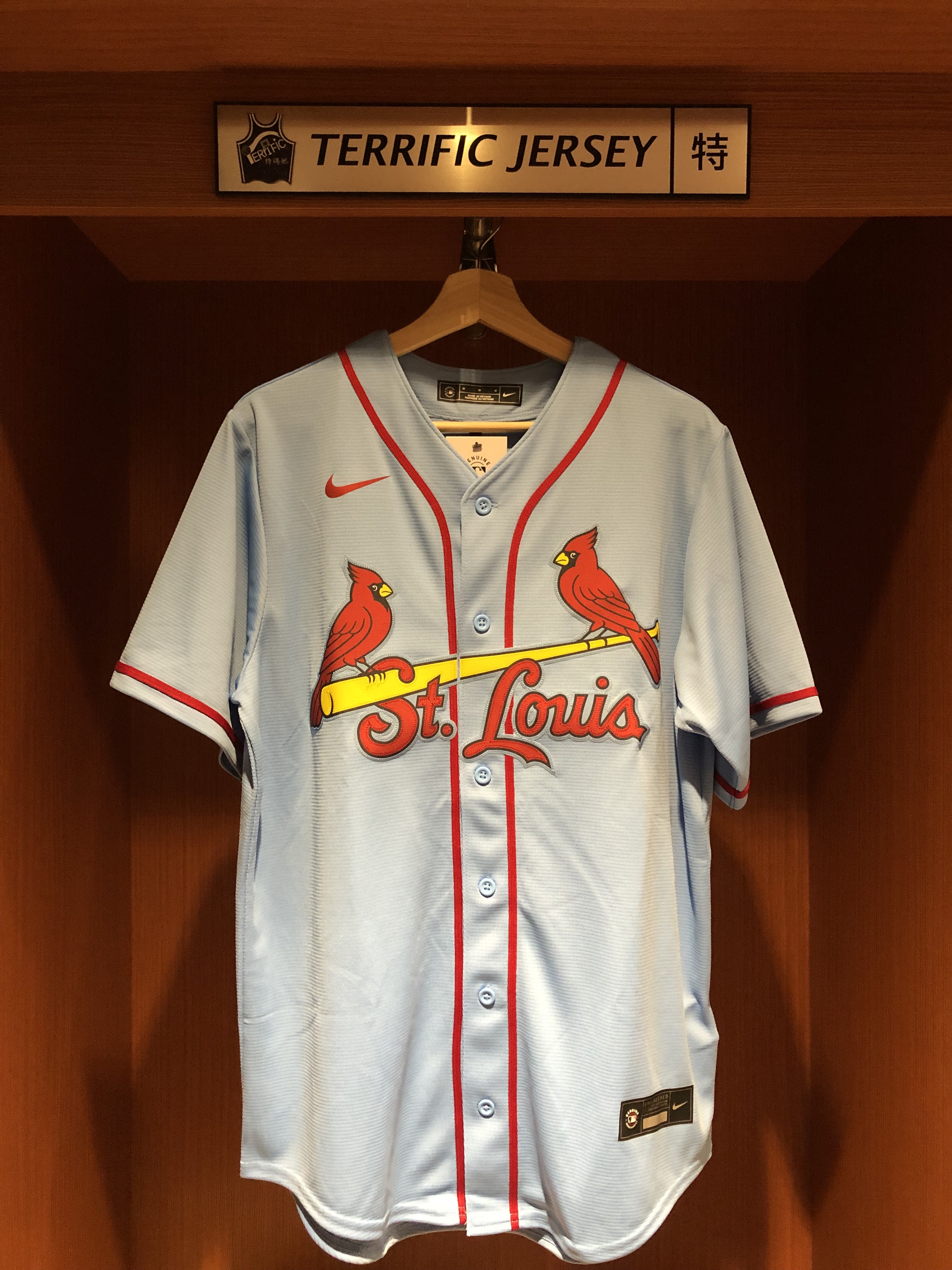 MLB球衣 Paul Goldschmidt 聖路易紅雀水藍 Nike Replica Player Name Jersey 球迷版 熱轉印 全新