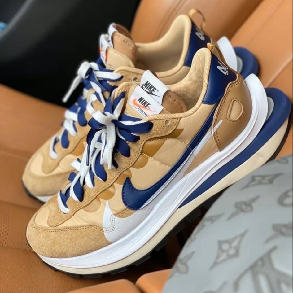 Nike VaporWaffle x Sacai 奶茶 聯名 解構 雙勾 增高 男女鞋