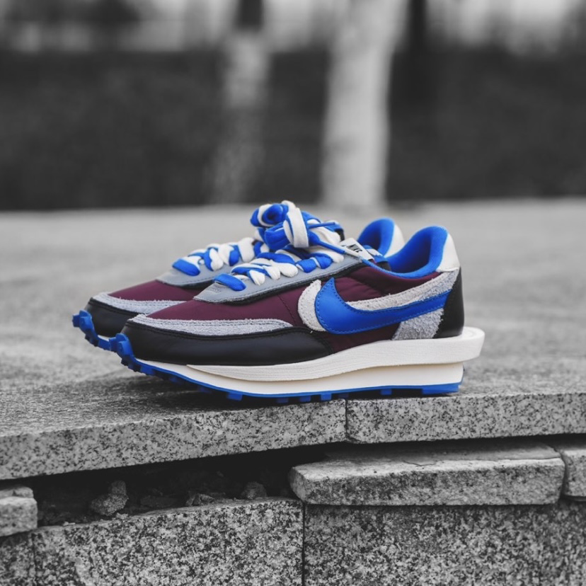 Nike Vaporwaffle x Sacai x UNDERCOVER 酒紅 黑灰藍 聯名