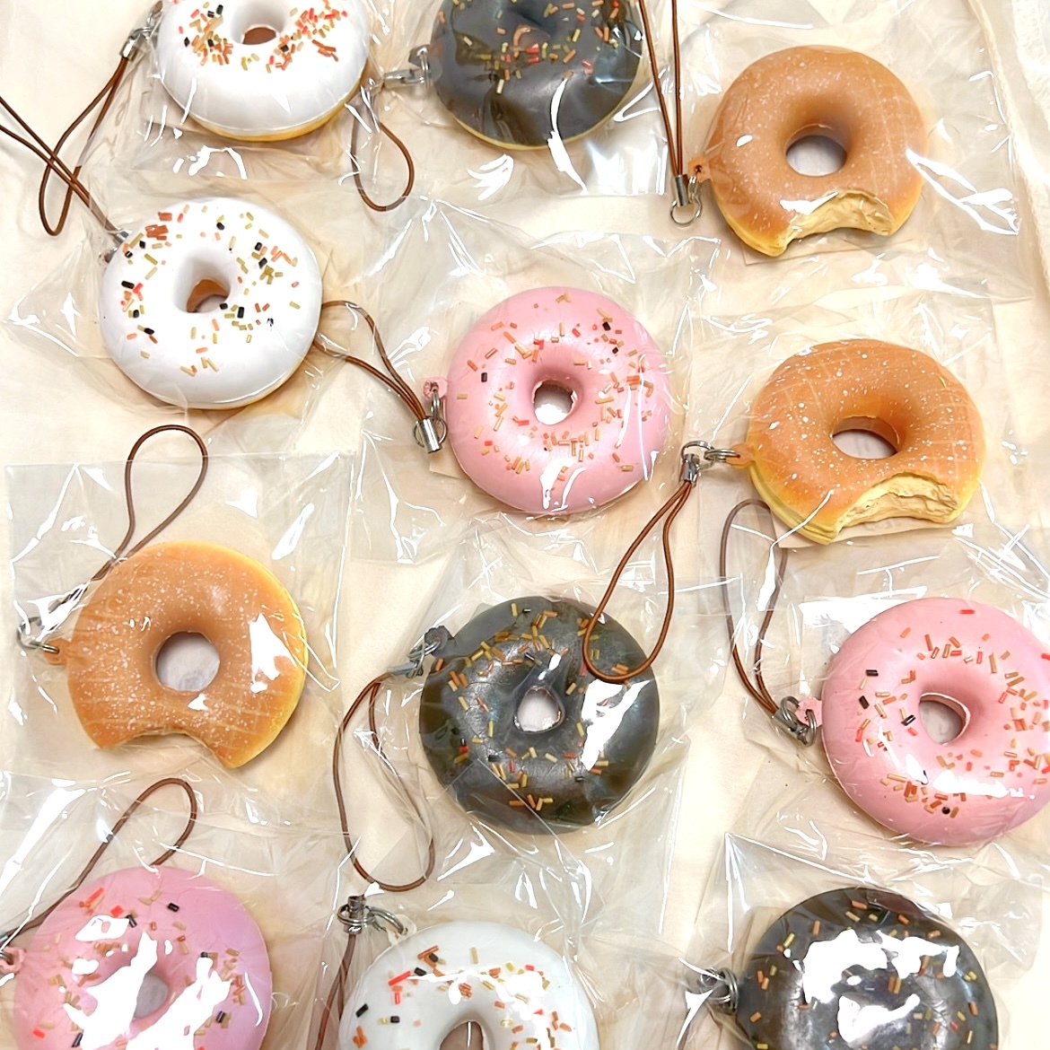 Japan vintage donut squishy set