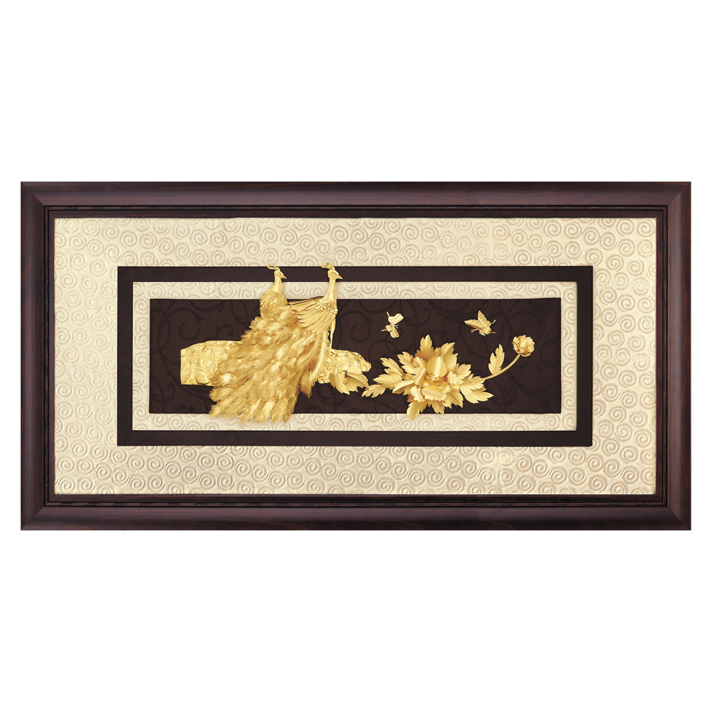 金箔畫藝術│花開富貴吉祥綻放│入宅開運、生日退休送禮首選