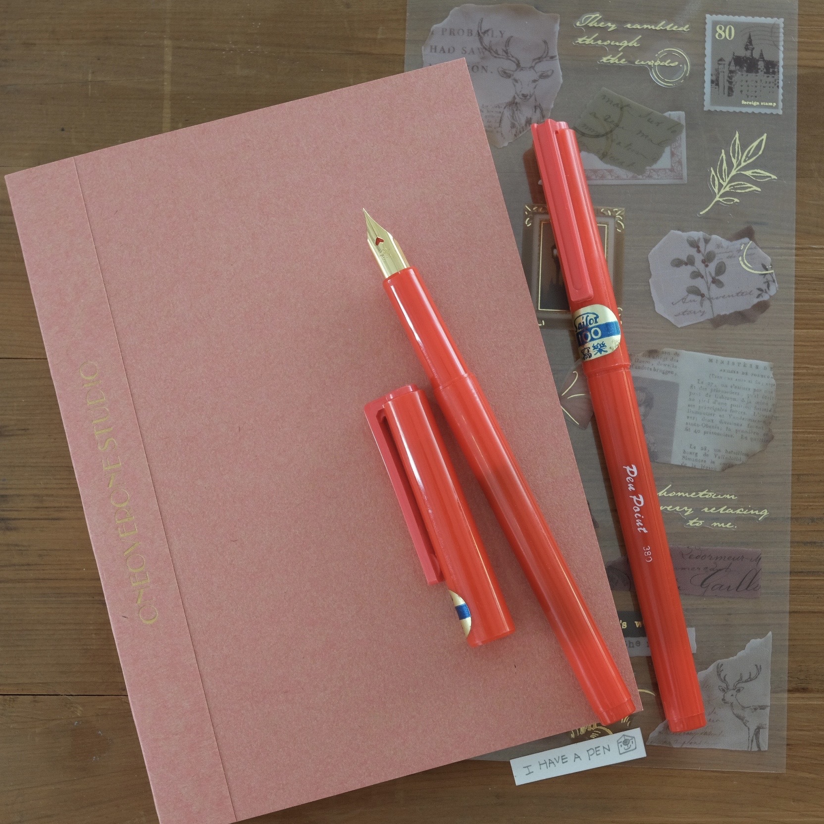 F4 膠桿鋼筆 草莓紅 絕版筆款 (庫存新品)｜Sailor 寫樂 日本