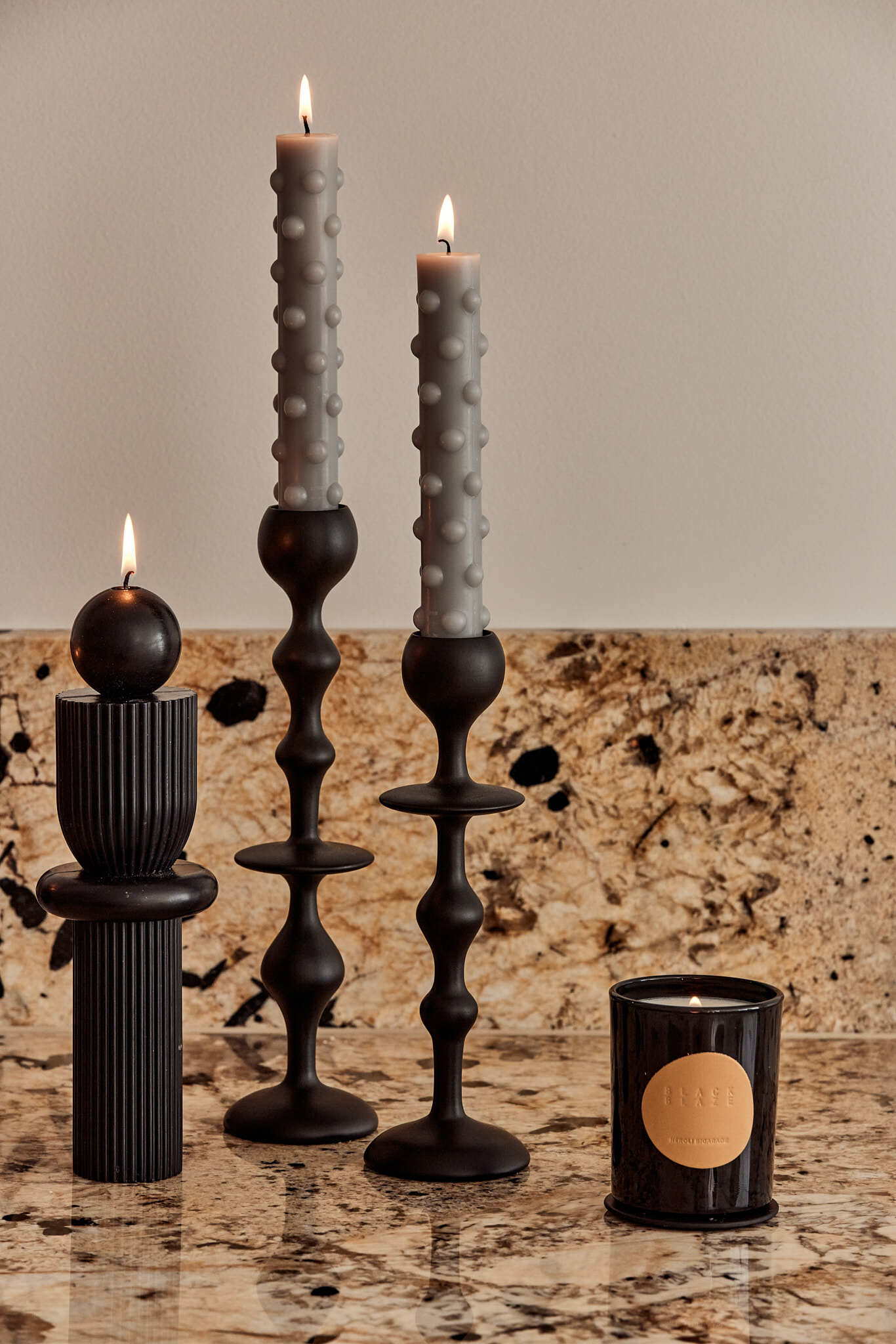 BLACK BLAZE Infinity燭台 黑M號