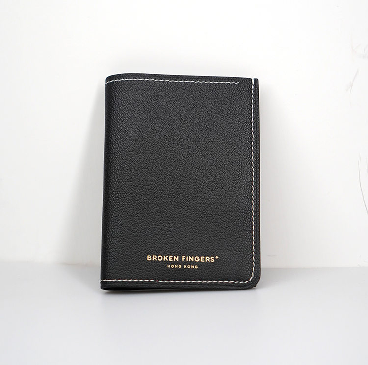 Passport Holder【 Space Black 】Italian Goatskin Small Accessories