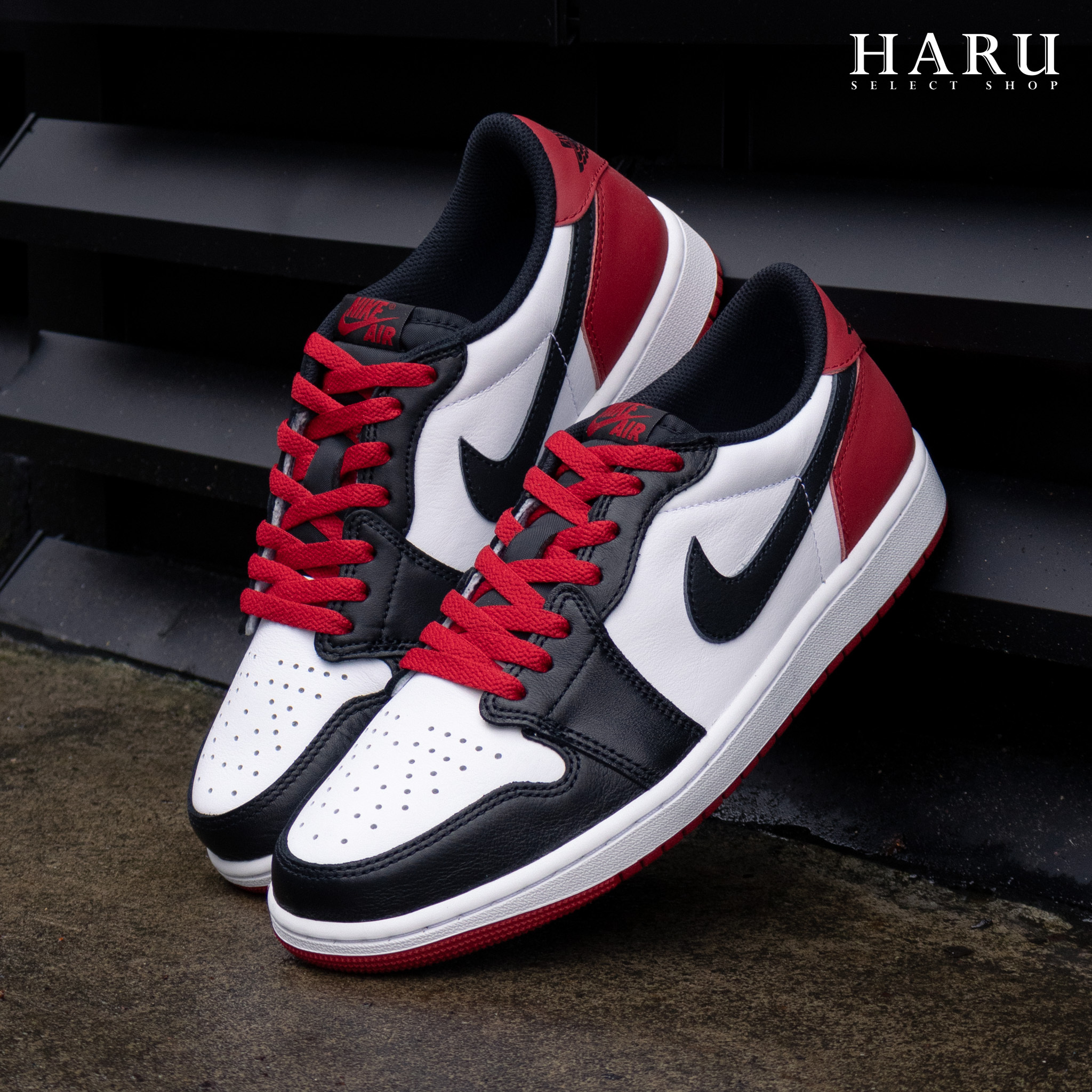 AIR JORDAN 1 LOW OG "BALCK TOE" 黑腳趾 芝加哥 黑白紅 AJ1 低筒男生復古休閒鞋 CZ0790-106