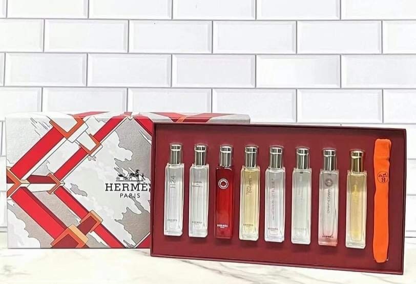 Hermes 聞香香水八件套 8x15ml 帶噴頭