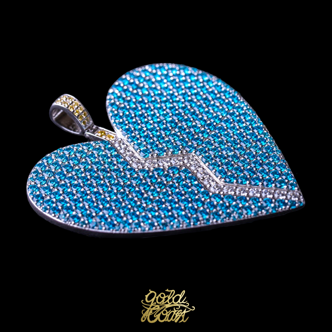 珠寶訂製XL滿鑲心碎墜飾