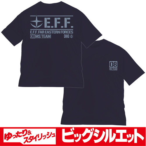 Cospa 0519 第08MS小隊 ビッグシルエットTシャツ [機動戦士ガンダム 第08MS小隊] NAVY