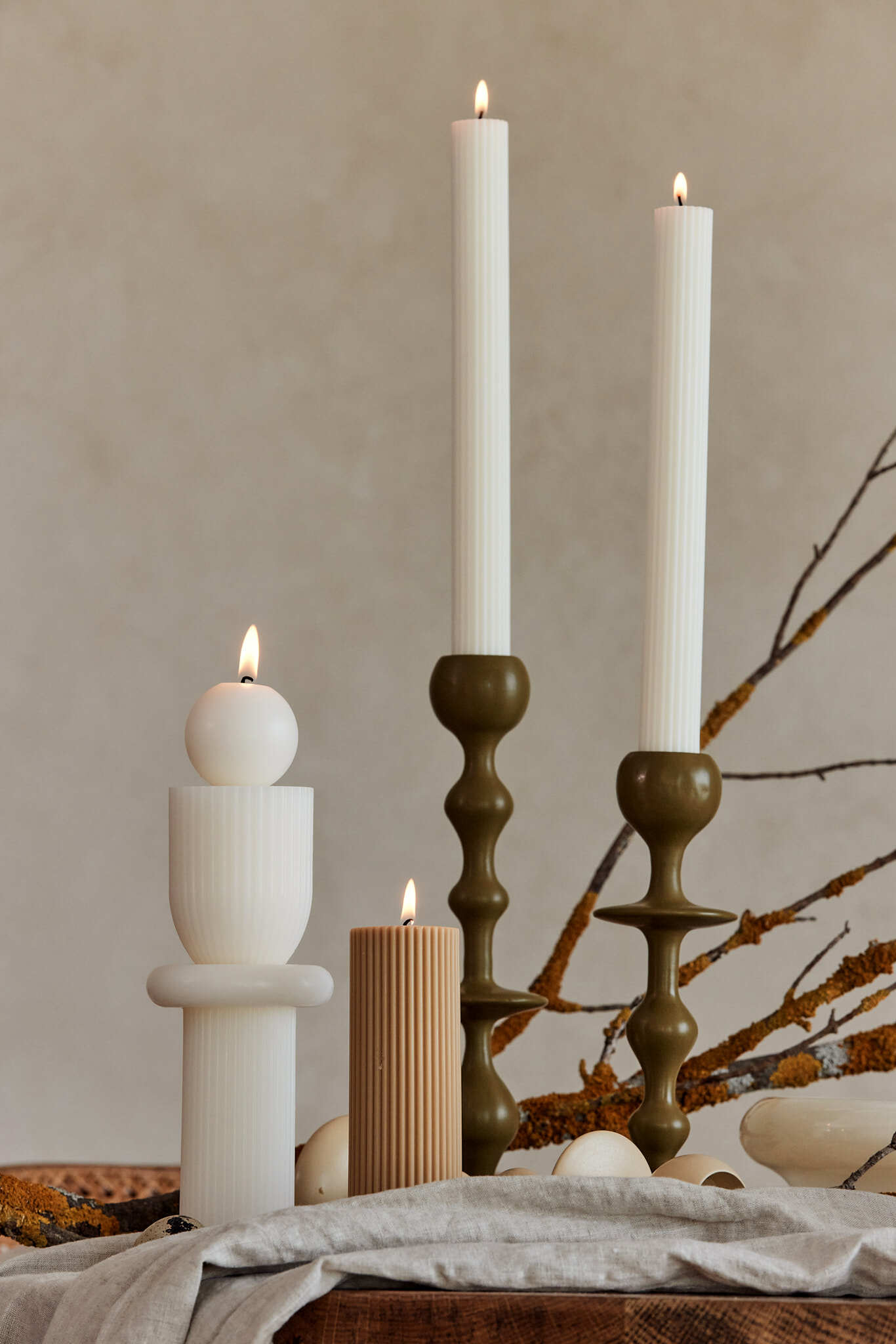 BLACK BLAZE Infinity燭台 橄欖色M號